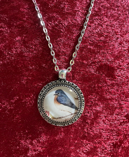 Bluebird Art Pendant (24 inch)