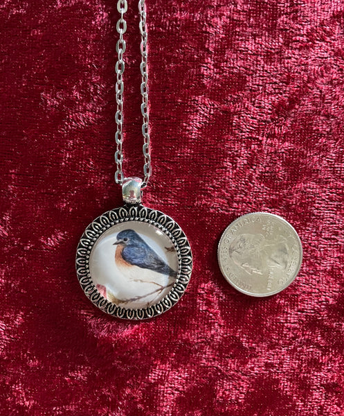 Bluebird Art Pendant (24 inch)