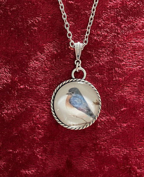 Bluebird Art Pendant (18 inch)