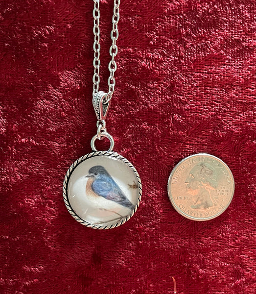 Bluebird Art Pendant (18 inch)