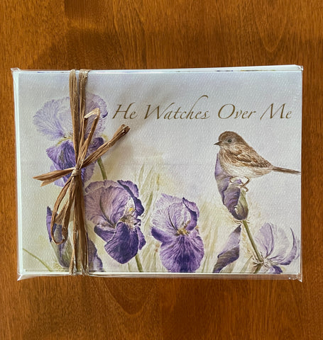 "He Watches Over Me" cards (3-pack)