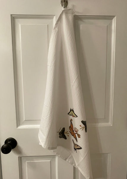 Artisan white flour sack kitchen towel