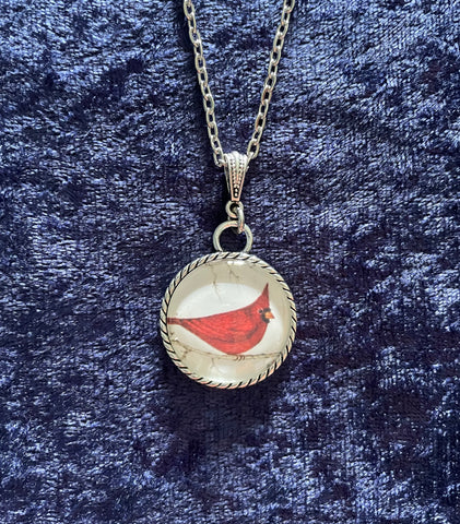Red Cardinal Pendant (18 inch)